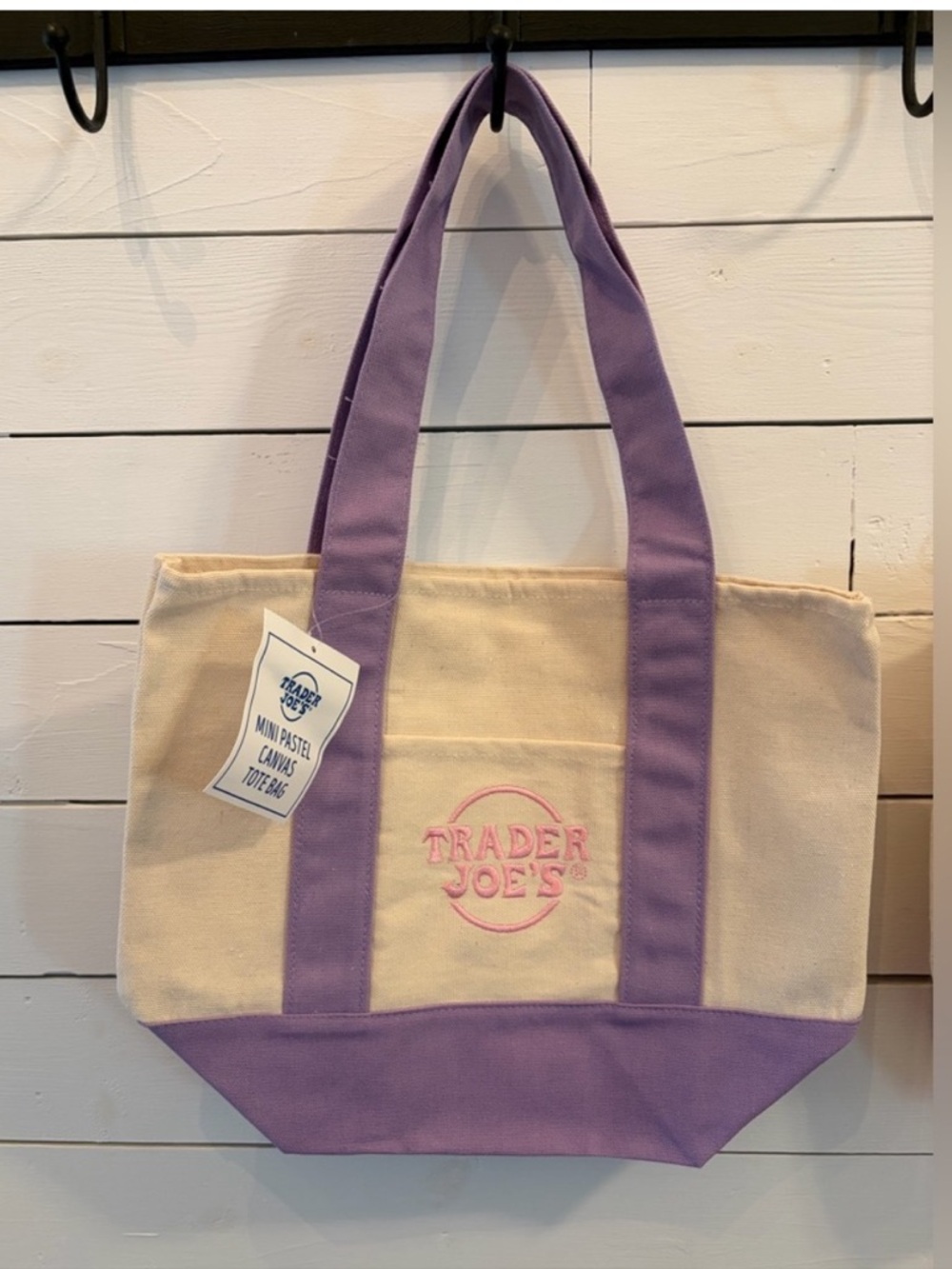 Trader Joe’s Pastel Mini Tote Bag- Lavender